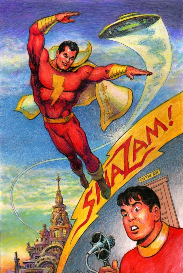 Shazam Billy Batson Broadcasts Captain Marvels Encounter With A Ufo In Arthur Chertowskys 3175